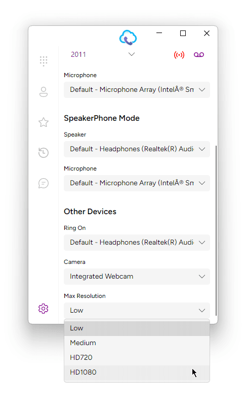 Selecting a Camera Resolution