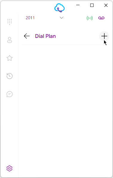 Clicking Add Dial Rule Button