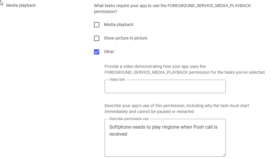 Foreground Service Media Playback