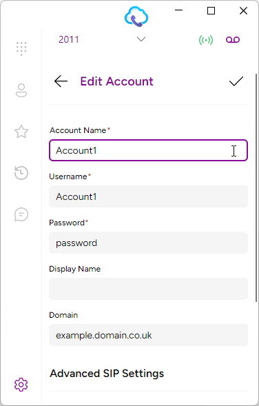 Account Details